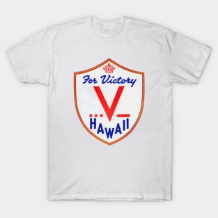 WWII V for Victory, Hawaii T-Shirt